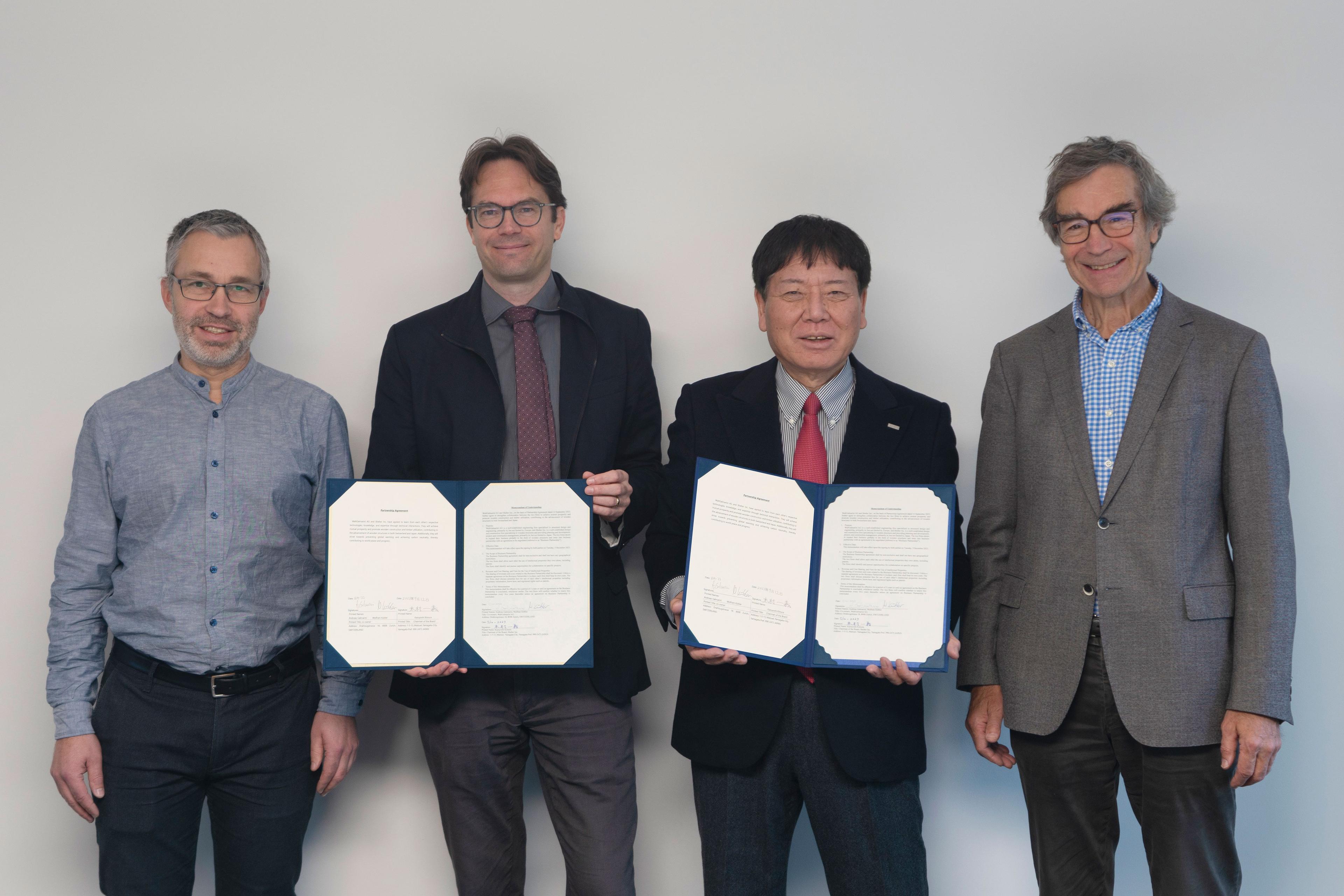 スイス WaltGalmarini社へシェルターの木造構築・耐火技術を供与